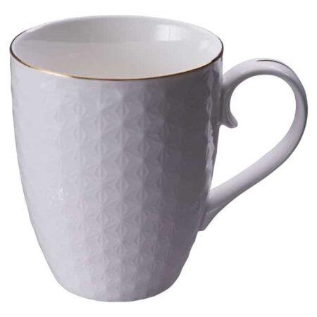 Porseleinen Mok met Gouden Rand - Nippon White - 380ml 8.5x10.2cm | Tokyo Design Studio