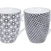 Porseleinen Mokkenset Nippon Black - Tokyo Design Studio - 6 stuks - 380ml - 8.5 x 10.2cm | Tokyo Design Studio