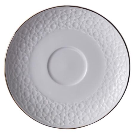 Porseleinen Onderzetter - Nippon White - Goudgestreept - 180ml | Tokyo Design Studio