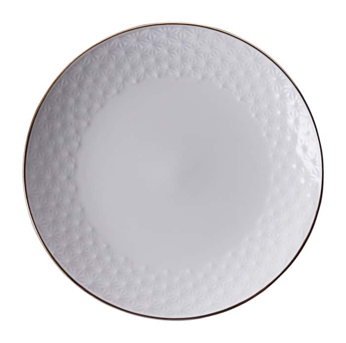 Porseleinen bord met sterrenpatroon - Tokyo Design Studio - Nippon White - 16.5cm | Tokyo Design Studio