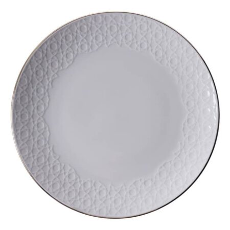 Porseleinen bord met strepen - Tokyo Design Studio Nippon White - 28.5cm | Tokyo Design Studio
