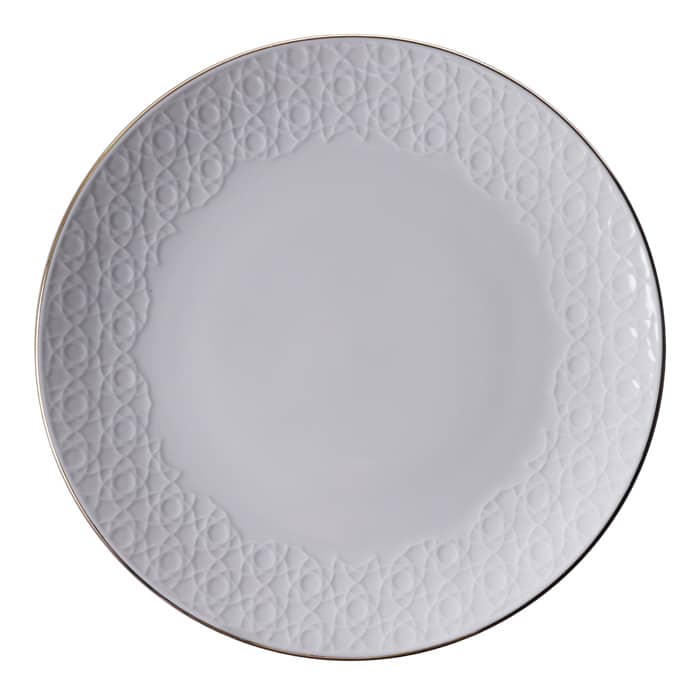 Porseleinen bord met strepen - Tokyo Design Studio Nippon White - 28.5cm | Tokyo Design Studio