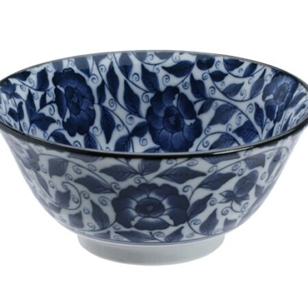 Porseleinen kom - Koimari Botan - Tokyo Design Studio - 550ml - 14.8x6.8cm | Tokyo Design Studio