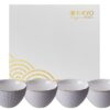 Porseleinen kommen - Nippon White - Tokyo Design Studio - 4-delig - 350ml - 11.4cm | Tokyo Design Studio