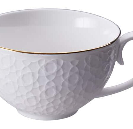 Porseleinen kopje met goudkleurige rand - Tokyo Design Studio - Nippon White - 250ml | Tokyo Design Studio