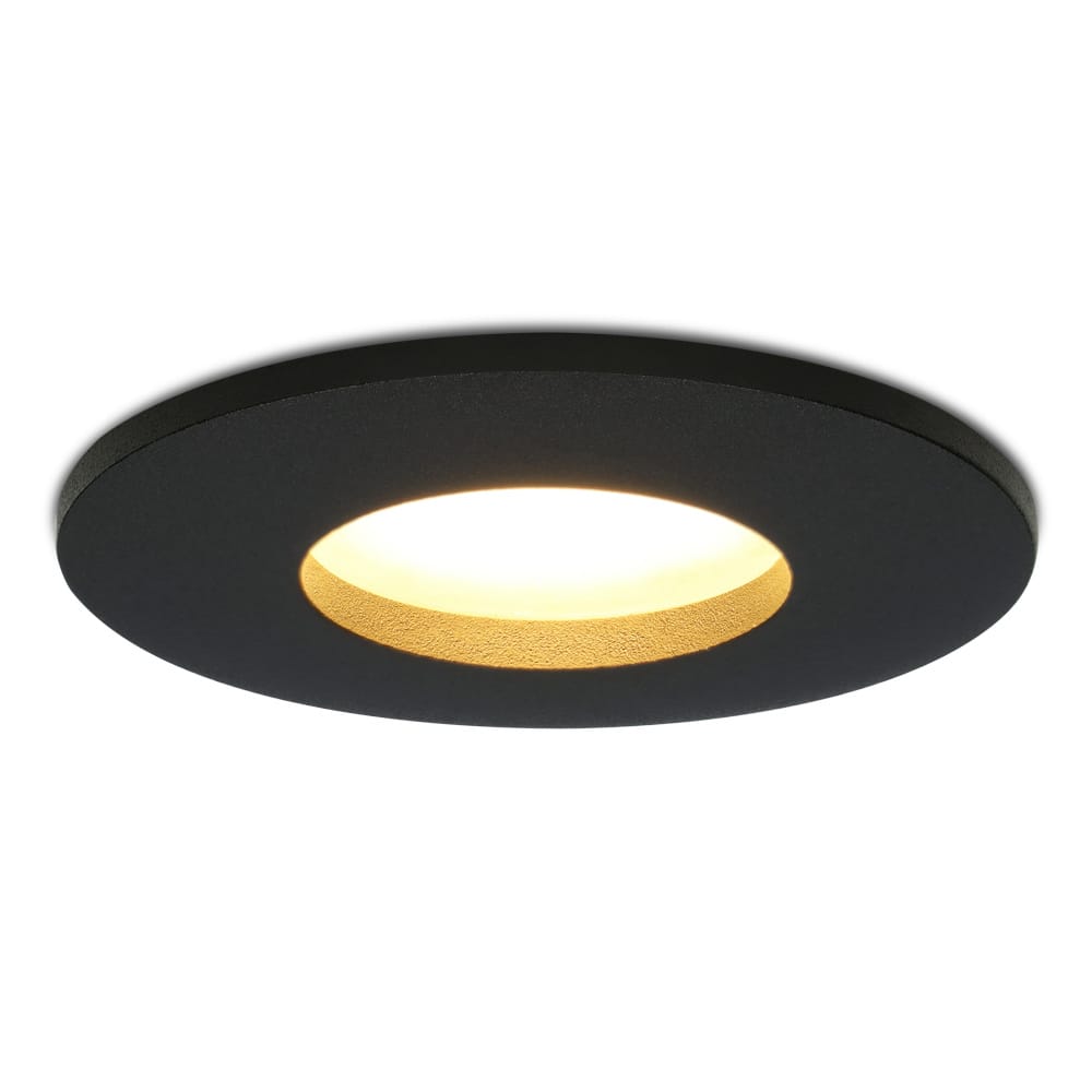 Porto - LED Inbouwspots - 4 Watt 345 lumen - 2700K Warm wit - GU10 - Dimbaar - Rond - IP44 voor badkamer