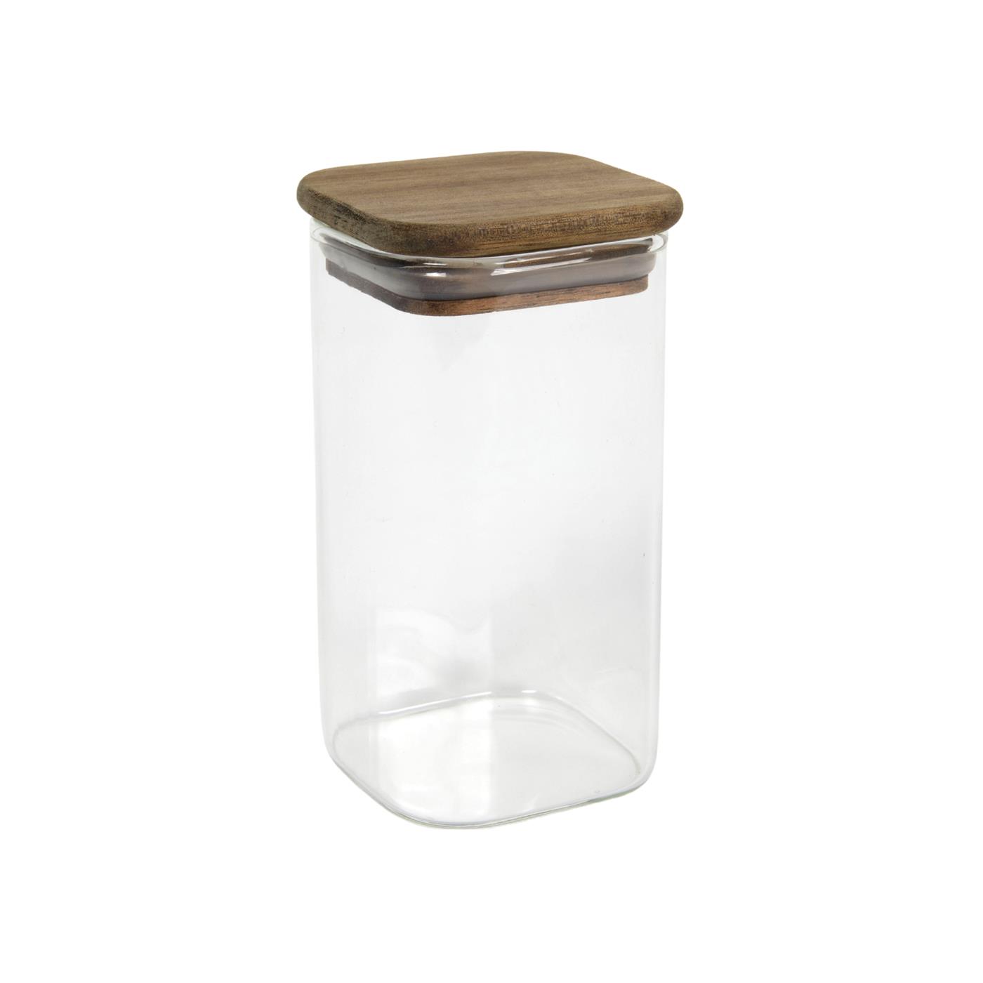 Pot glas acacia deksel 6