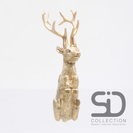 Pothanger hert goud 7cm | Season Inspired Decoration