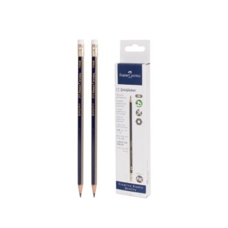 Potlood FC Goldfaber HB met gum 12 stuks | Kangaro