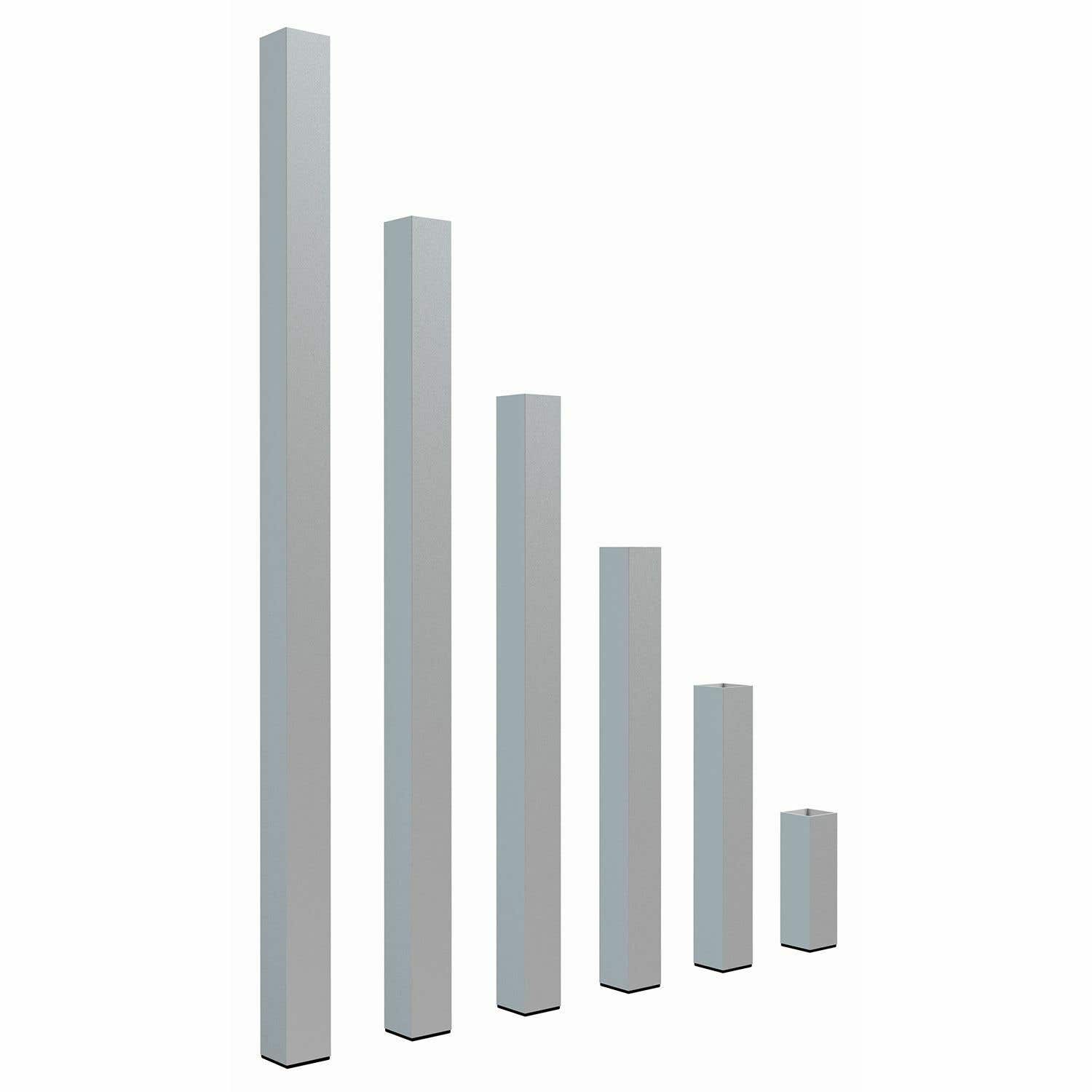 Power Dynamics Aluminium poten vierkant 60cm (Set van 4 stuks) | Power Dynamics