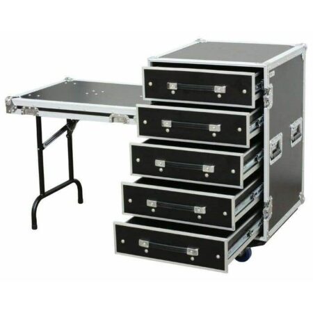 Power Dynamics PD-FA6 flightcase met 5 lades en tafel | Power Dynamics