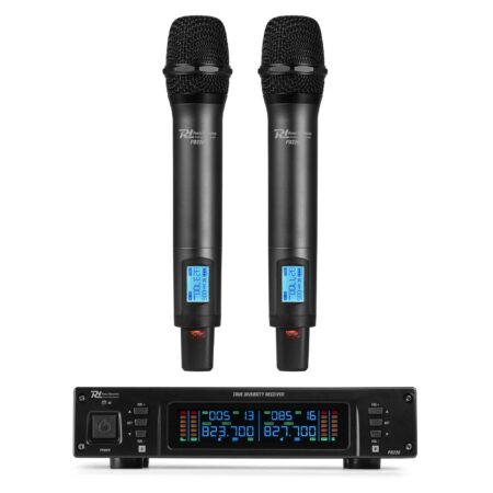 Power Dynamics PD220 UHF microfoonsysteem met 2 draadloze microfoons - | Power Dynamics