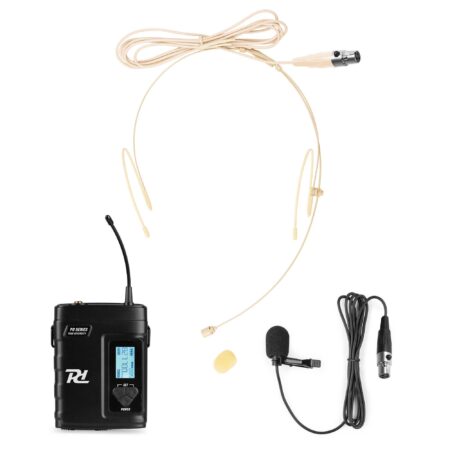 Power Dynamics PD220BP UHF draadloze bodypack zender met 2 microfoons | Power Dynamics