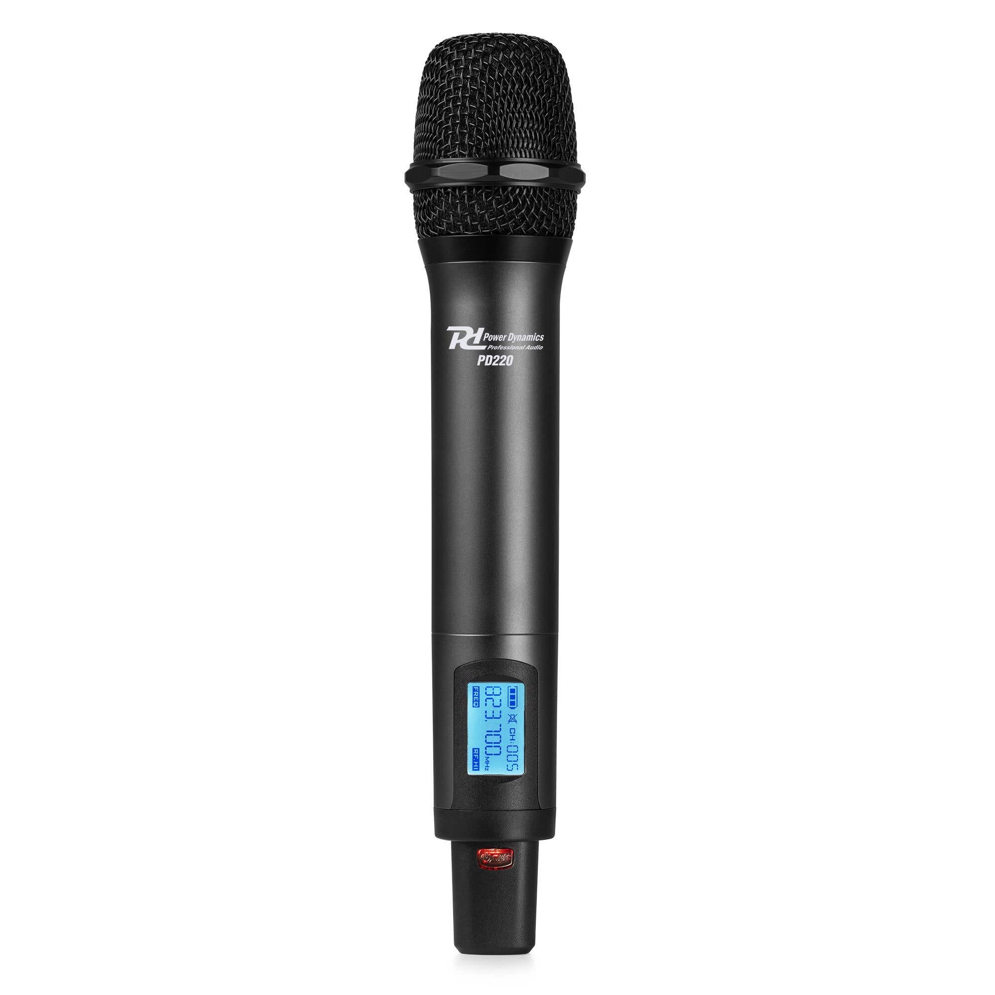 Power Dynamics PD220HH UHF draadloze handmicrofoon - 160 kanalen | Power Dynamics