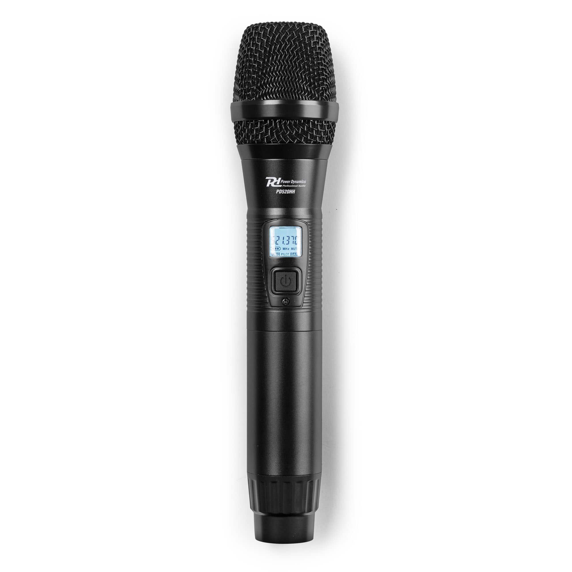 Power Dynamics PD520HH UHF handmicrofoon - Voor PD524 microfoonsysteem | Power Dynamics