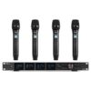 Power Dynamics PD524 UHF draadloos microfoonsysteem met 4 microfoons | Power Dynamics