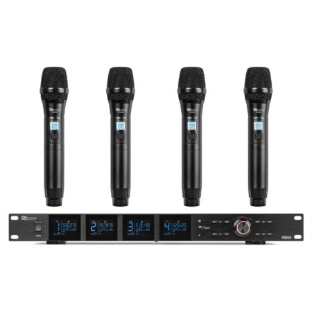 Power Dynamics PD524 UHF draadloos microfoonsysteem met 4 microfoons | Power Dynamics