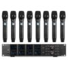 Power Dynamics PD528 UHF draadloos microfoonsysteem met 8 microfoons | Power Dynamics