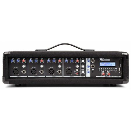 Power Dynamics PDM-C405A 4 kanaals mixer met ingebouwde versterker | Power Dynamics