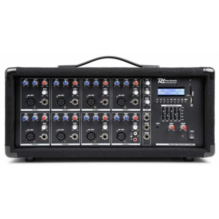 Power Dynamics PDM-C805A 8 kanaals mixer met ingebouwde versterker | Power Dynamics