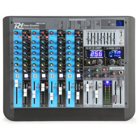 Power Dynamics PDM-S1204 professionele 12 kanaals mixer | Power Dynamics