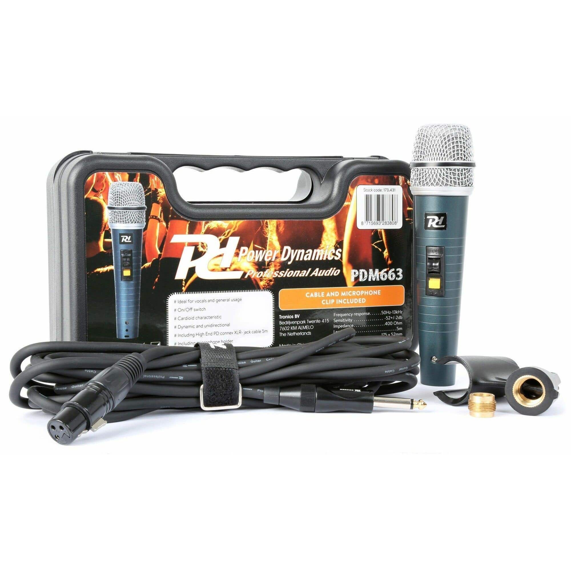 Power Dynamics PDM663 professionele dynamische microfoon | Power Dynamics