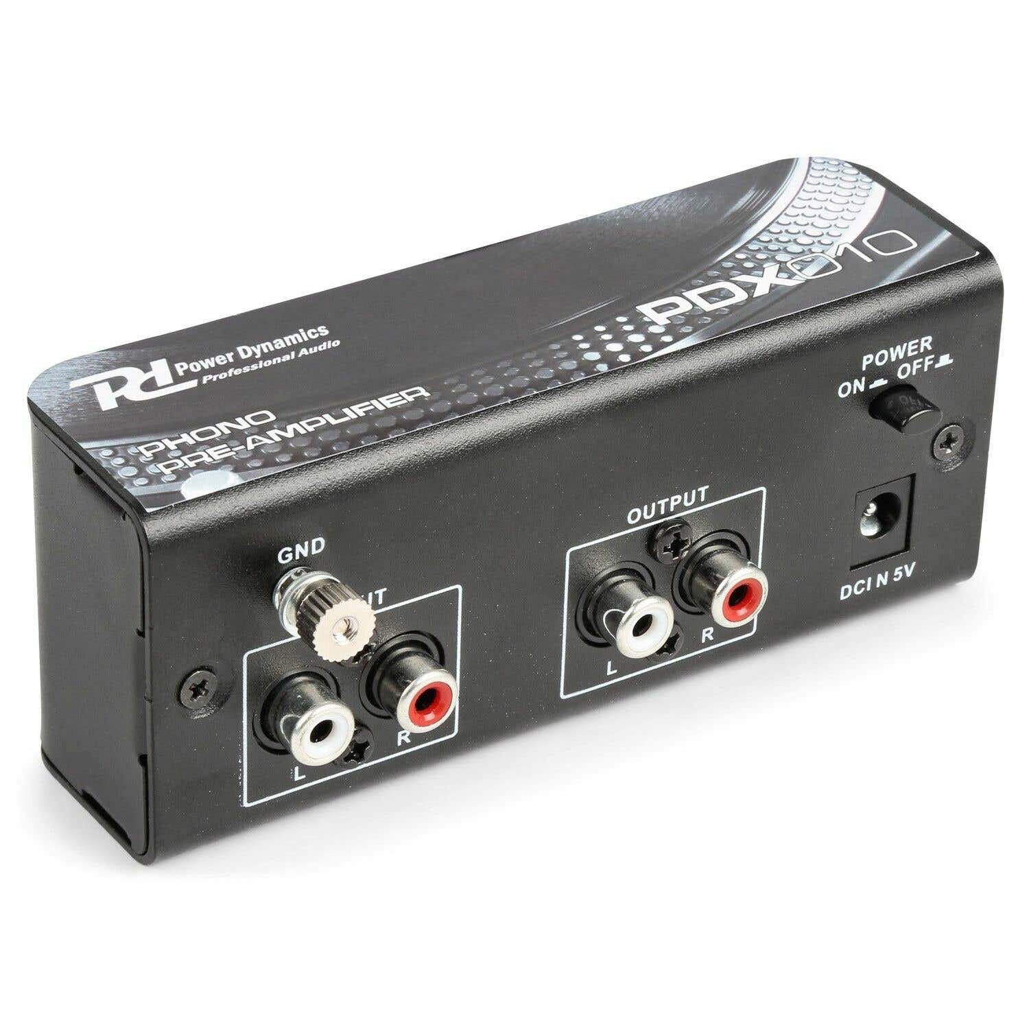 Power Dynamics PDX010 Phono voorversterker met RIAA correctie | Power Dynamics