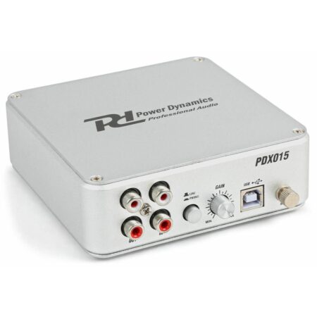 Power Dynamics PDX015 LP's digitaliseren Phono USB Voorversterker | Power Dynamics