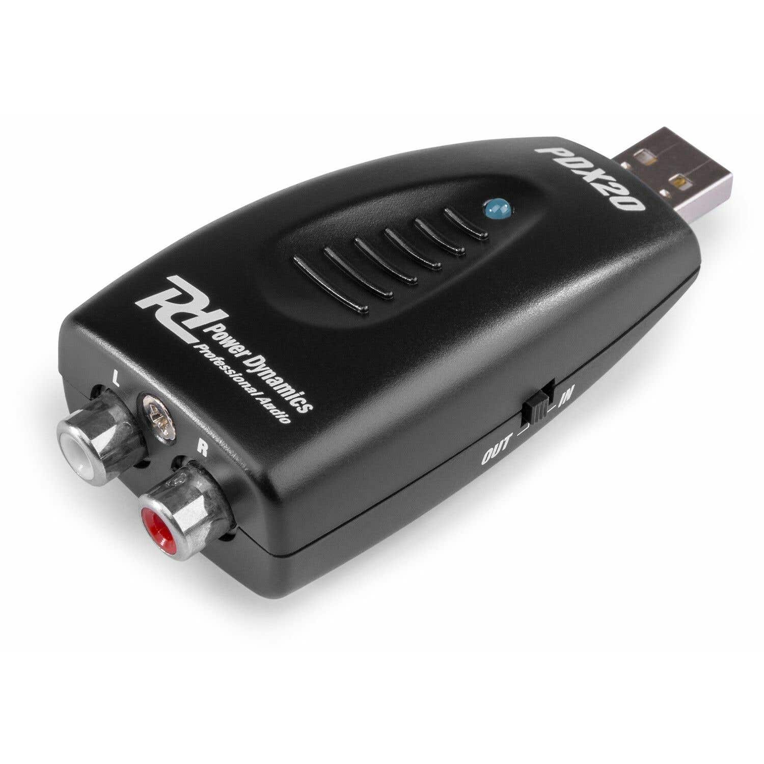 Power Dynamics PDX20 digitaal / analoog converter USB - RCA | Power Dynamics