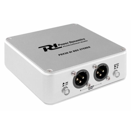 Power Dynamics PDX30 actieve stereo DI box (Phantom of 9V batterij) | Power Dynamics