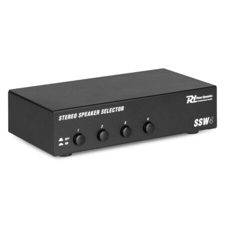 Power Dynamics SSW4 speaker selector voor 4 luidsprekers - 100W per | Power Dynamics