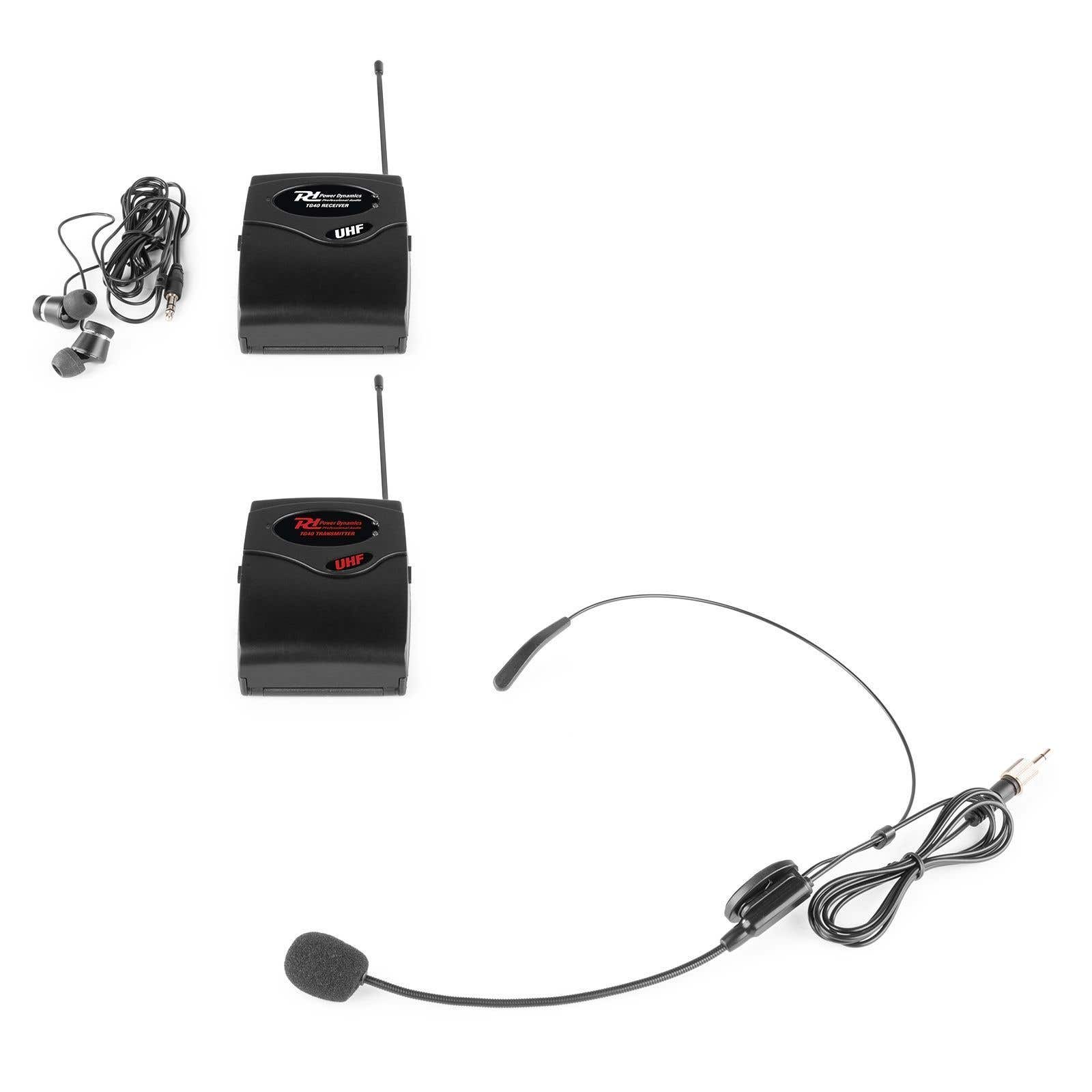 Power Dynamics TG40 tourguide rondleidingsysteem - zender en ontvanger | Power Dynamics
