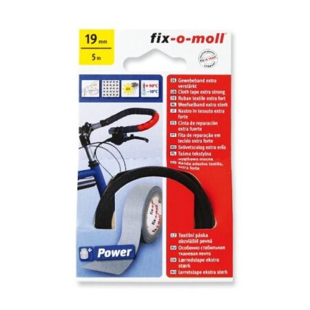 Powerband textiel 5mx19mm zwart | Fix-o-moll
