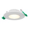 Prado dimbare LED Inbouwspot - 6 watt 570 lumen - CCT instelbare lichtkleur 2700K/4000K/6000K - Lage inbouwdiepte 25 mm - Rond - IP44 voor binnen en buiten - Wit | HOFTRONIC
