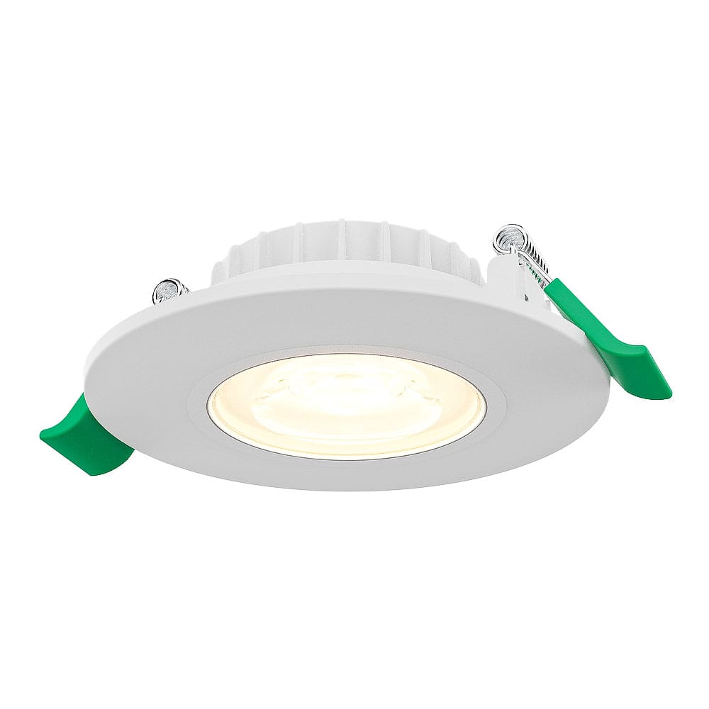 Prado dimbare LED Inbouwspot - 6 watt 570 lumen - CCT instelbare lichtkleur 2700K/4000K/6000K - Lage inbouwdiepte 25 mm - Rond - IP44 voor binnen en buiten - Wit | HOFTRONIC