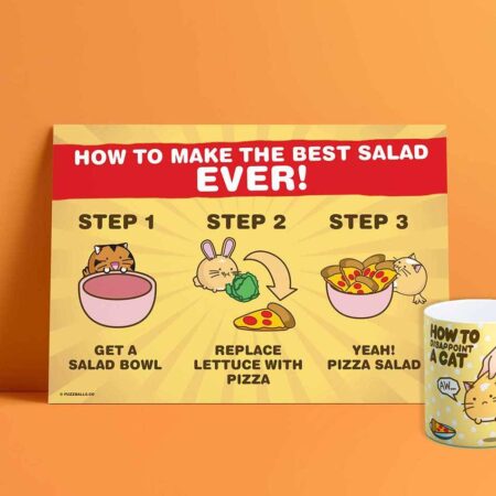 Print A4 - How To Make The Best Salad Ever | Fuzzballs