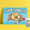 Print A4 - Life Goals | Fuzzballs