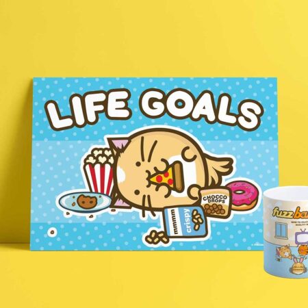 Print A4 - Life Goals | Fuzzballs