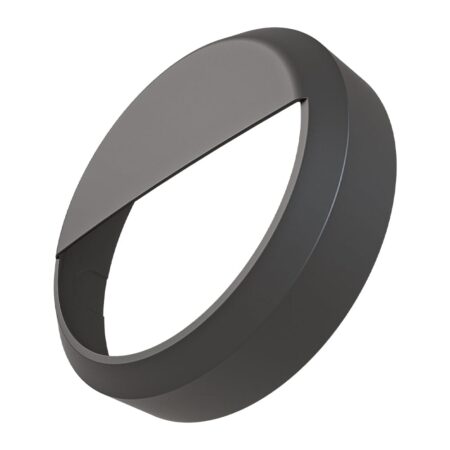 Pulsa afdekring zwart + eyelid zwart 25cm - Geschikt voor Pulsa noodverlichting bulkhead | HOFTRONIC
