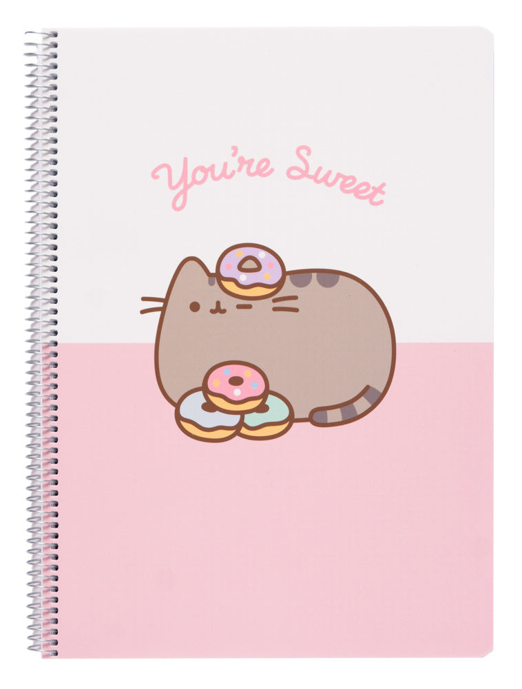 Pusheen A4 notebook met ruitjes - You're sweet | Pusheen
