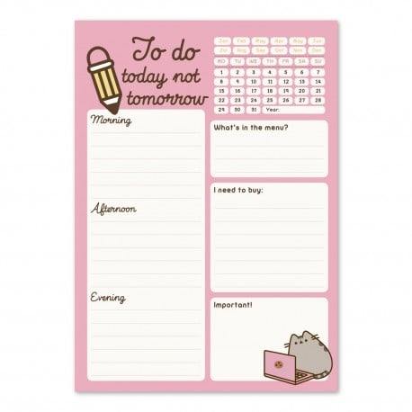 Pusheen To-do Notepad - Rose Collection | Pusheen