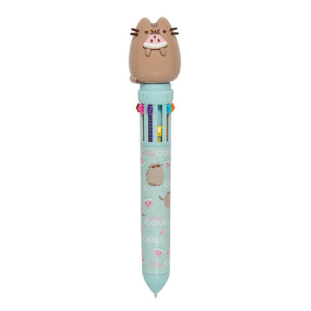 Pusheen regenboogpen met 3D figuurtje | Pusheen