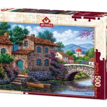Puzzel Canal With Flowers 500 stukjes | Art Puzzle