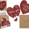Puzzel kaart hart 20 stukjes met envelop | OOTB