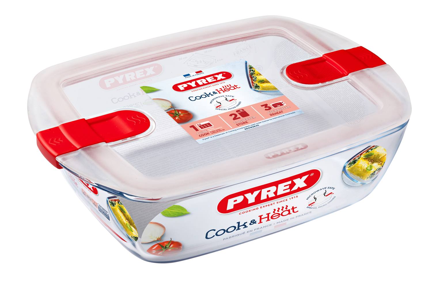 Pyrex Schaal met deksel 1