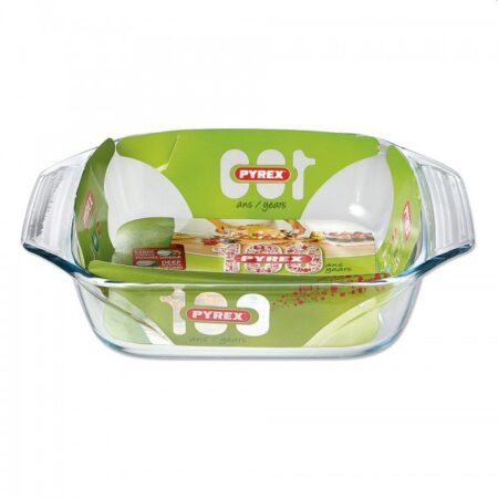 Pyrex optimum braadslede ovenschaal vierkant glas 23cm | Pyrex