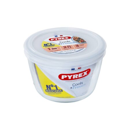 Pyrex schaal met kunststof deksel 0