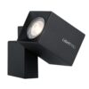 Quartz LED Prikspot - 1.8 Watt - 137 Lumen - 3000K warm wit - 12V - Kantelbaar - Tuinspot - Grondspot - IP44 Waterdicht - Vierkant - Zwart | Lightpro