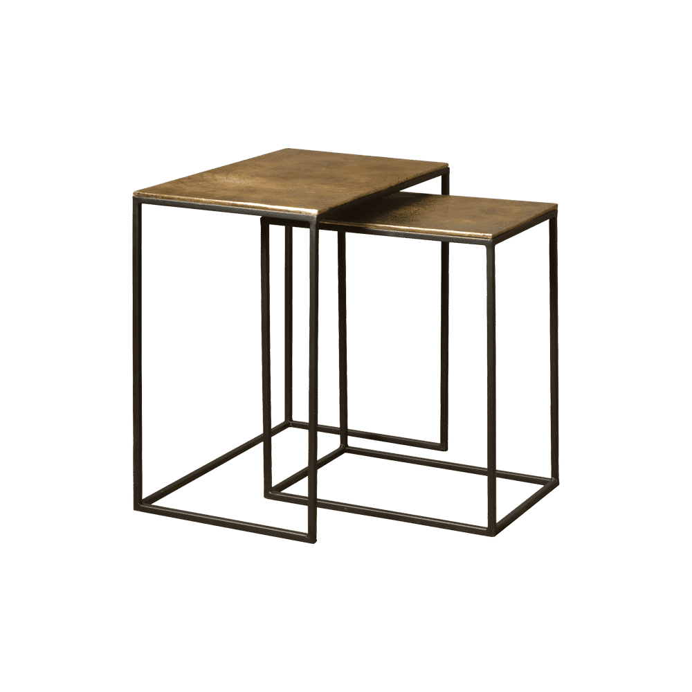 RENEW Bijzettafel Jos Set van 2 stuks - Antique Brass | RENEW