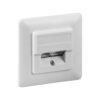 RJ45 Wandcontactdoos Inbouw - 2x RJ45 - CAT-5e - Incl. Afdekraam - Afgeschermde Netwerkdoos - 10 Gigabit - Wit | Goobay